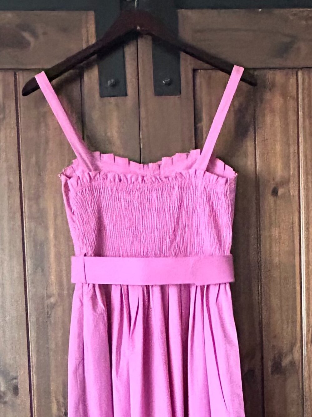 Zara Pink Belted Midi Dress - Picture 7 of 14